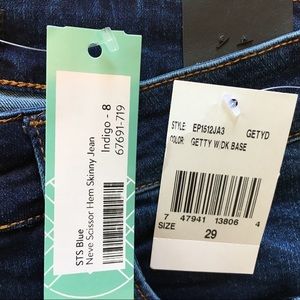 neve scissor hem skinny jean